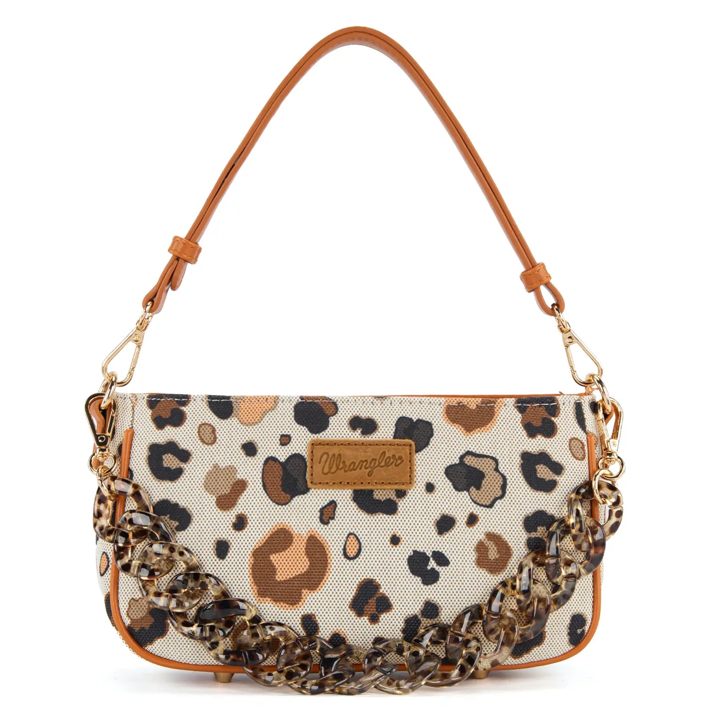 Auction Product-Wrangler Small Women'S Shoulder Bags Purses Leopard Clutch Hobo Tote Handbag with Acrylic Chain