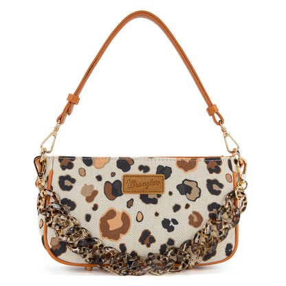 Auction Product-Wrangler Small Women'S Shoulder Bags Purses Leopard Clutch Hobo Tote Handbag with Acrylic Chain