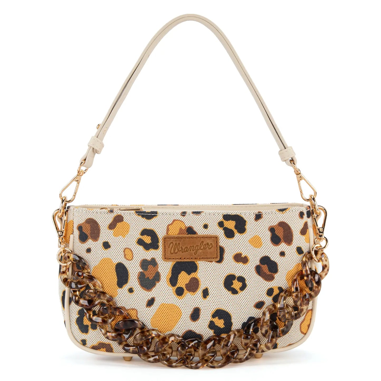 Auction Product-Wrangler Small Women'S Shoulder Bags Purses Leopard Clutch Hobo Tote Handbag with Acrylic Chain