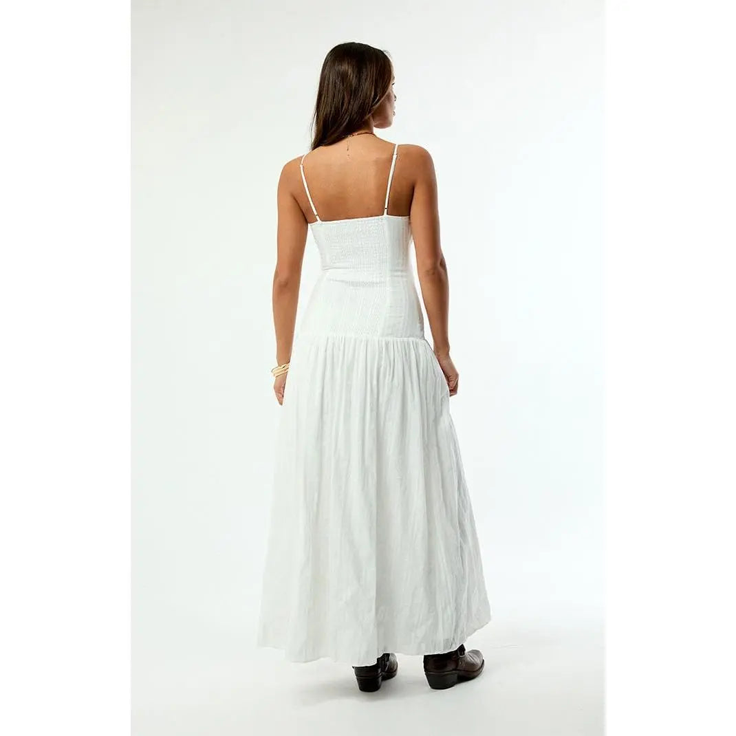 Your Favorite Women'S Ava Linen Bustier Maxi Dress