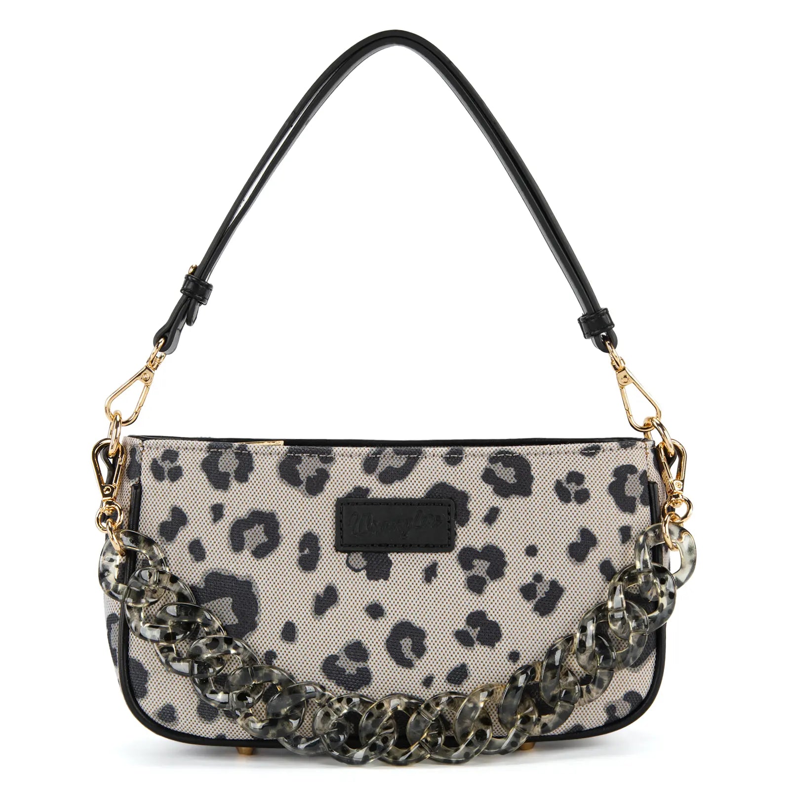 Auction Product-Wrangler Small Women'S Shoulder Bags Purses Leopard Clutch Hobo Tote Handbag with Acrylic Chain