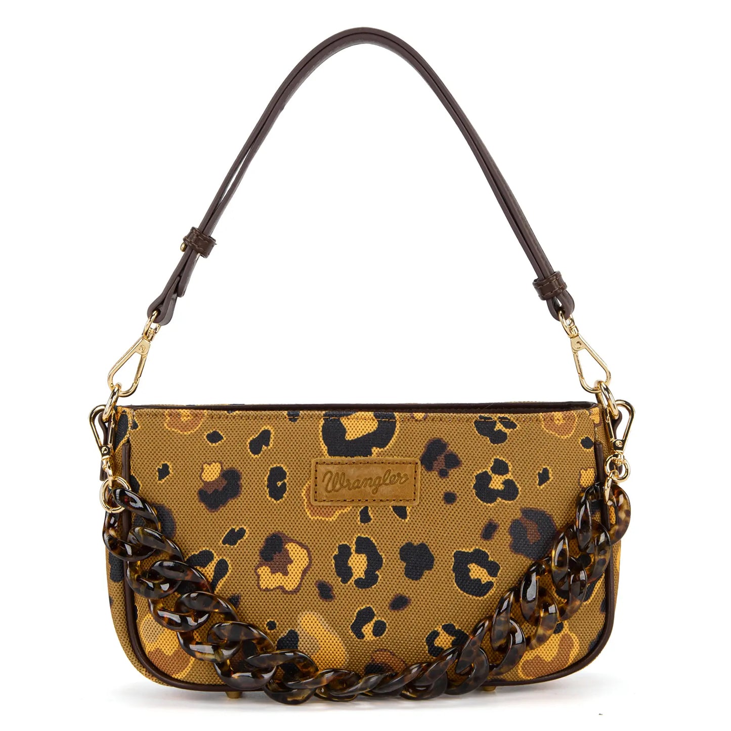 Auction Product-Wrangler Small Women'S Shoulder Bags Purses Leopard Clutch Hobo Tote Handbag with Acrylic Chain