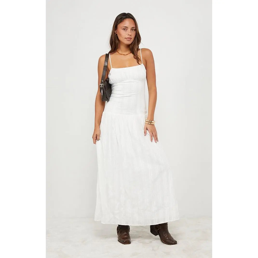 Your Favorite Women'S Ava Linen Bustier Maxi Dress