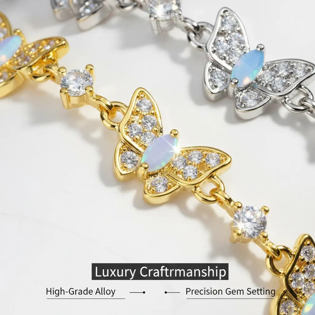 Adjustable Butterfly Charm Bracelets with Sparkling Rhinestone Accents and Delicate Design for Stylish Wear Trendy Jewelry