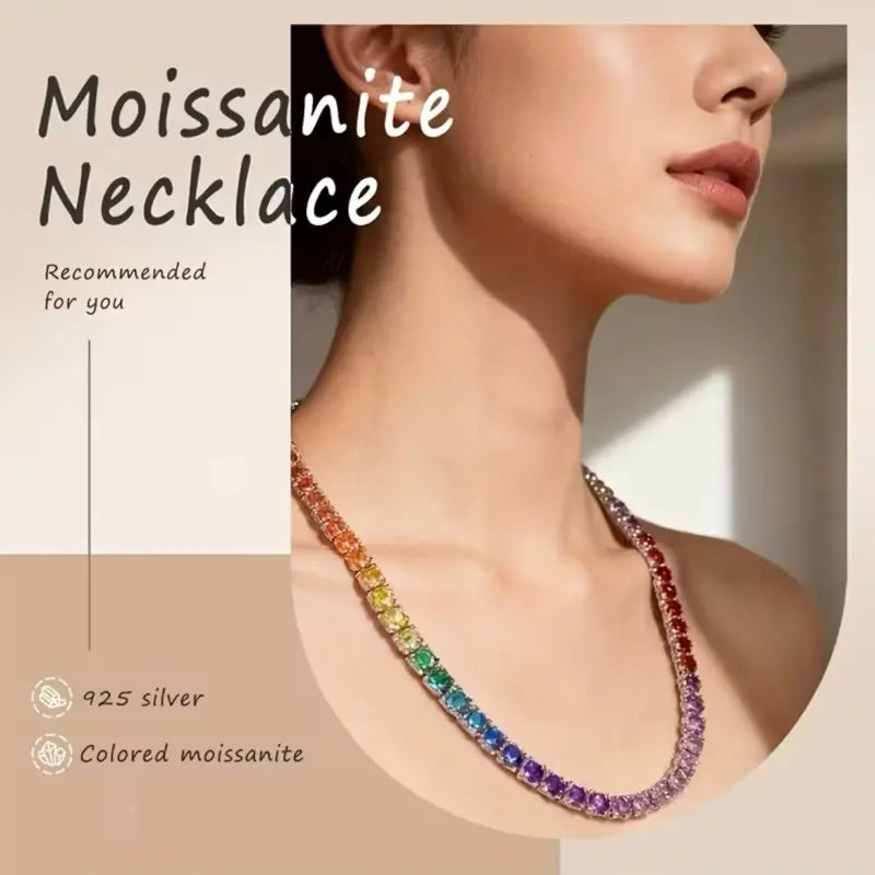 Aura Necklace - Multicolor Gemstone Beaded Chain for Women'S Fashion Jewelry